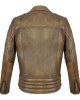 Vintage Tan Brown Classic Diamond Armoured Motorcycle Biker Leather Jackets