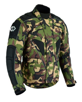 Green Camouflage Military Textile Motorbike Jacket Motorcycle Ce Armours