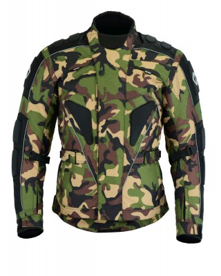 Green Camouflage Military Textile Motorbike Jacket Motorcycle Ce Armours