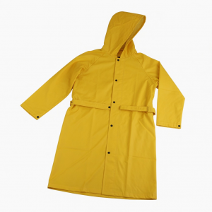 Waterproof Pvc Raincoat Unisex Men's Women's Adult Long Rain Jacket Hooded Coat