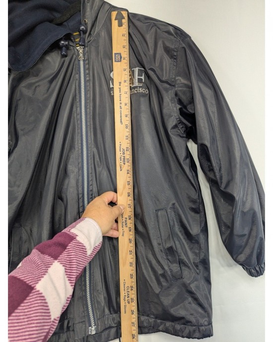 San Francisco Sf Golden Gate Bridge Thermal Lined Hooded Jacket Xl Black
