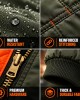 Mens Heavy Weight MA-1 Flight Bomber Jacket Full Zip Outerwear Coat Colors Nwt - Black