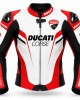 Men's Racing Biker Motorcycle Jacket Red White Black Biker Style