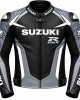 Men's Motorcycle Jacket Racing Biker Motorcycle Black Grey White
