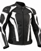Motorcycle Jacket Men's Leather Racing Biker Motorcycle Black White
