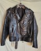 Vintage Black Leather Motorcycle Jacket