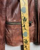 Vintage Men's Leather Classic Distressed Brown Motorcycle Biker Jacket Xl