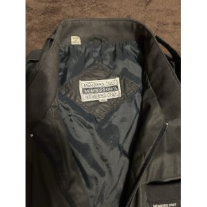Members Only Iconic Racer Men's Black Bomber Jacket Stand-Up Full Zip Size 40