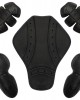 Motorcycle Protectors Set Ce Shoulder Elbow Back Jacket 5 Piece Black