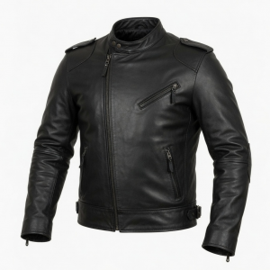 Men Leather Jacket Genuine Lambskin Leather Motorcycle Slim Fit Biker Jacket
