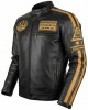Motorcycle Leather Jacket Antique Retro Style Biker Jacket Motorbike Jacket Chopper Racing