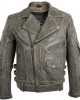 Mens Motorcycle Leather Jacket Old School Rocker Jacket Biker Jacket Chopper Jacket