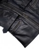 Mens Motorcycle Leather Jacket Long Genuine Cowhide Thick and Soft Leather