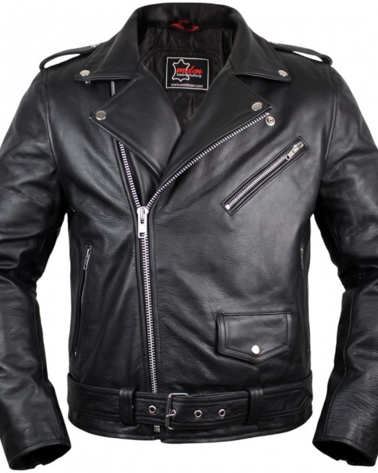 Leather Jacket Rocker Jacket Rocker Punk Motorcycle Jacket Western Highway Rockabilly Bike