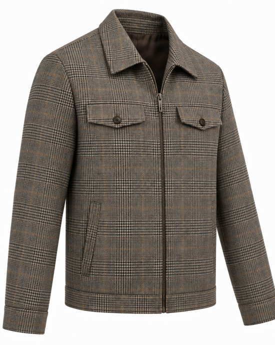 Jospeh Abboud Glen Plaid Ike Jacket Men's Medium
