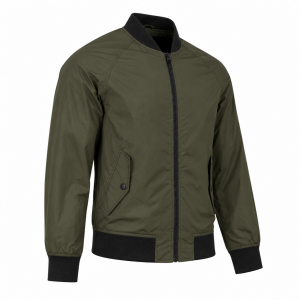 Men's Spring Fall Thin Bomber Jacket Full-Zip Sportswear Lightweight Casual Coat
