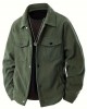 Men's Lightweight Bomber Jacket Spring Fall Thin Casual Coat Full-Work Coats - black