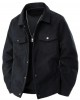 Men's Lightweight Bomber Jacket Spring Fall Thin Casual Coat Full-Work Coats - black