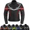 Mens Motorbike Jacket Waterproof Ce Armoured for Bikers Coat Cordura Textile - Black