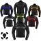 Men's Modular Textile Jacket Waterproof Ce Approved Motorcycle Motorbike Coat - Black