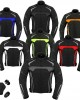 Men's Modular Textile Jacket Waterproof Ce Approved Motorcycle Motorbike Coat - Black