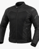 Men's Waterproof Motorcycle Jacket Cordura Ce Armored Breathable Summer Riding - Black