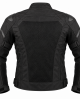 Men's Waterproof Motorcycle Jacket Cordura Ce Armored Breathable Summer Riding - Black