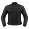 Men's Waterproof Motorcycle Jacket Cordura Ce Armored Breathable Summer Riding - Black