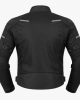 Men's Motorcycle Jacket Cordura Waterproof Riding Ce Approved Protective Gear - BLACK