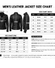 Men's Black Genuine Leather Biker Jacket Motorcycle Slim Fit Zip Coat Classic