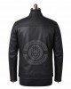 Men's Black Real Leather Jacket Slim Fit Biker Cafe Racer Motorcycle Zip Coat