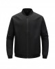 Men's Bomber Jacket Baseball Style Slim Fit Casual Outerwear - Skin