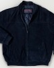 Vintage Leather Limited Jacket Mens L Black Suede Quilted Bomber Full Zip